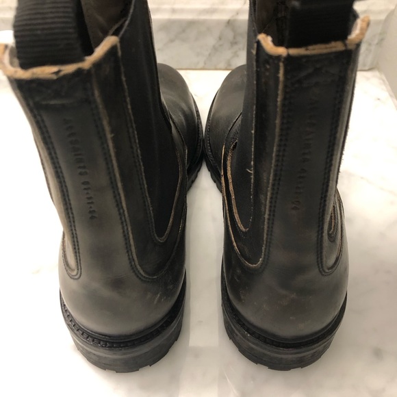 All Saints Melos MZ002Z Leather Boots - Picture 4 of 11